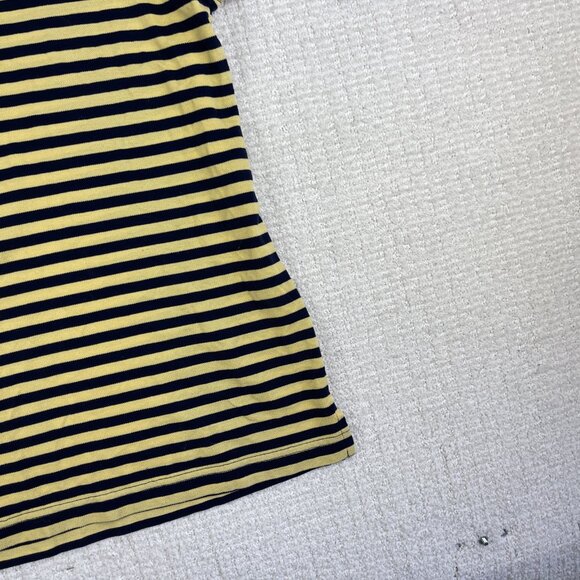 VINTAGE Masters Collection Golf Polo Shirt Mens M Yellow Striped Casual Adult - Picture 5 of 16